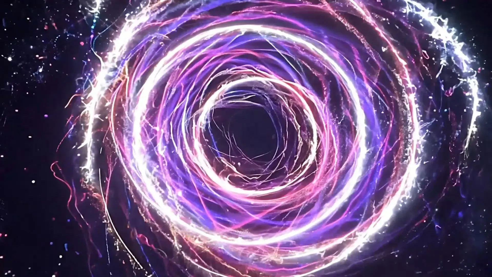 Hypnotic Vortex Particle Overlay for Futuristic Logo Animations